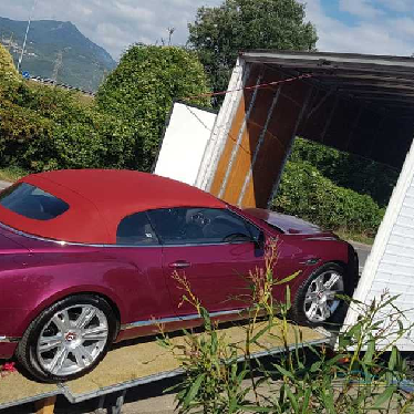 Перевозка крытым автовозом BENTLEY CONTINENTAL Москва - Форте-дей-Марми, Италия