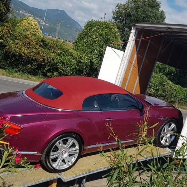 Перевозка крытым автовозом BENTLEY CONTINENTAL Москва - Форте-дей-Марми, Италия