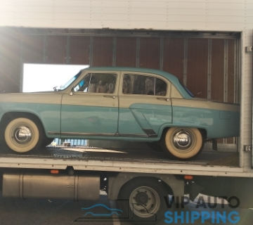 Перевозка крытым автовозом GAZ21R Ницца-Москва